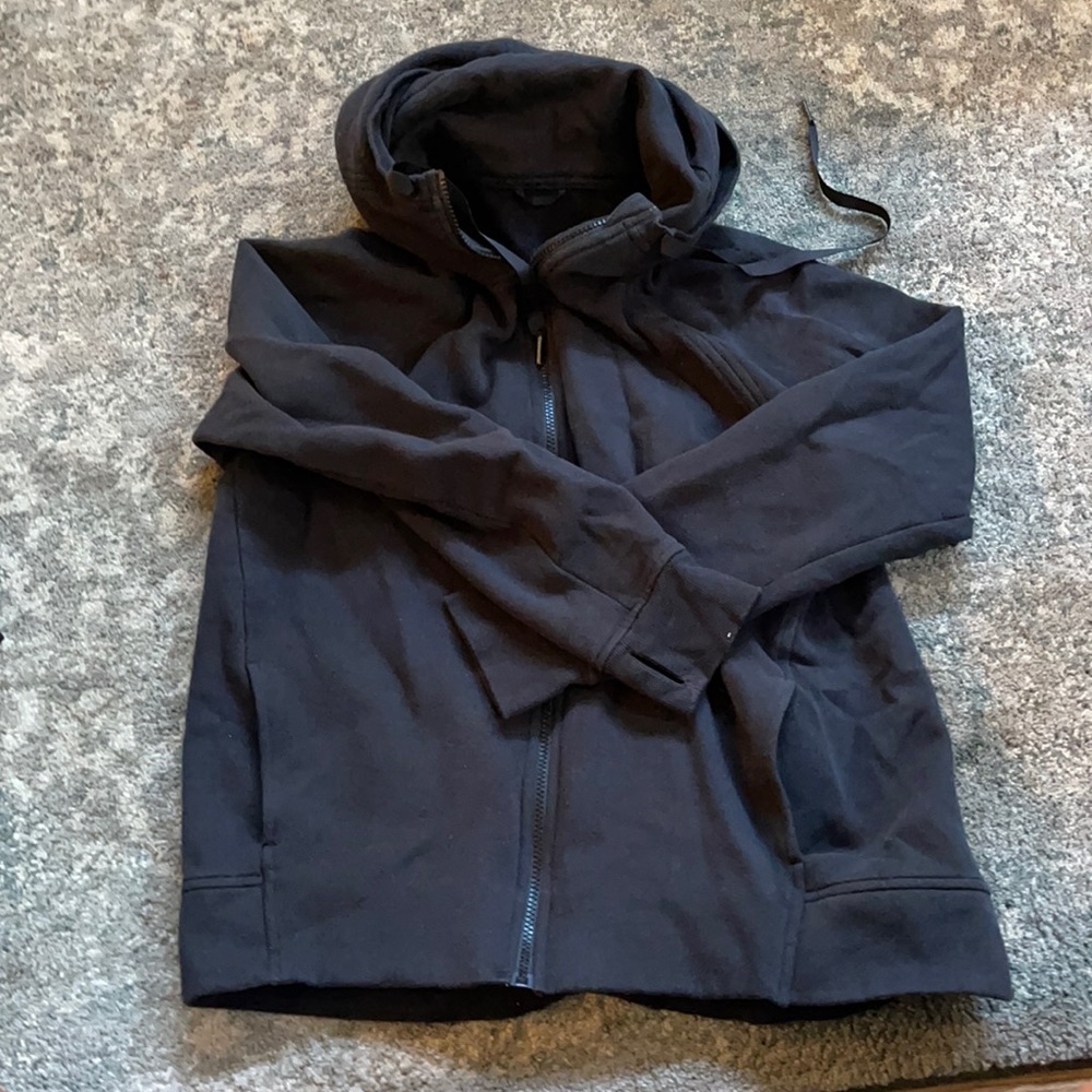 Lululemon black zip front hoodie